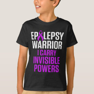 T-shirt Sensibilisation à l'épilepsie Porte Guerrier Épile
