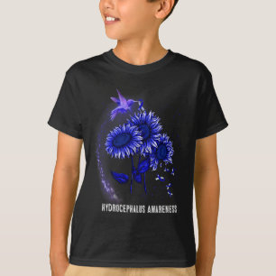 T-shirt Sensibilisation à l'hydrocéphalie du tournesol