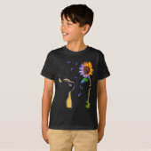 T-shirt Sensibilisation à l'hydrocéphalie du tournesol de  (Devant entier)