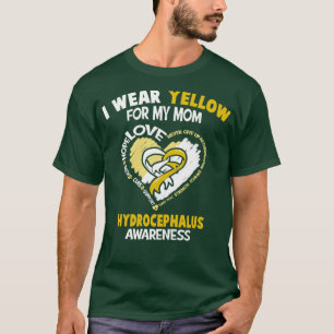 T-shirt Sensibilisation à l'hydrocéphalie Je porte le jaun