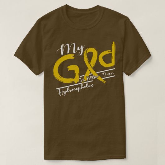 T-shirt Sensibilisation À L'Hydrocéphalie Mon Dieu Est Plu (Design devant)