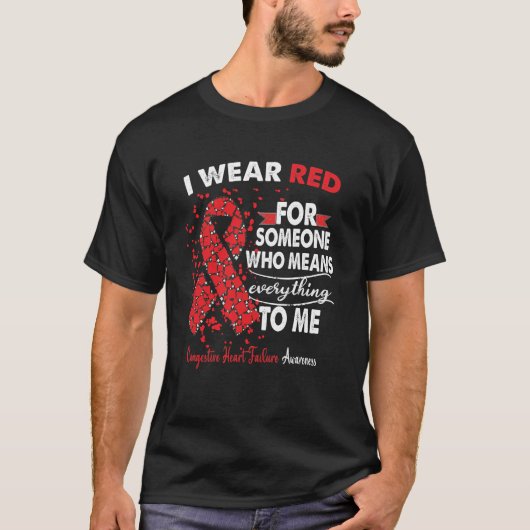 T-shirt Sensibilisation à l'insuffisance cardiaque congest (Devant)