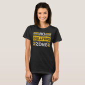 T-shirt Sensibilisation à l'intimidation Non Zone d'intimi (Devant entier)