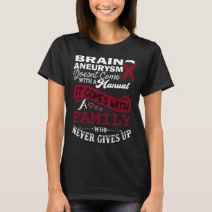 T-shirt Sensibilisation à l'neurologie cérébrale Burgundy