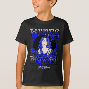 T-shirt Sensibilisation à l'neurysme cérébral Brave forte