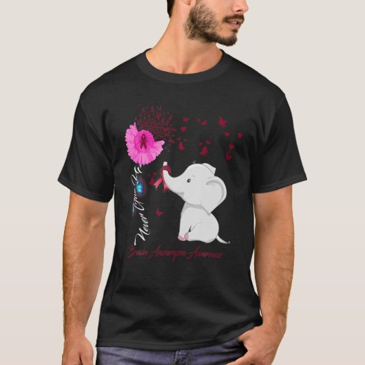 T-shirt Sensibilisation à l'neurysme cérébral des éléphant (Devant)