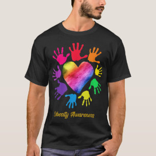 T-shirt Sensibilisation à l'obésité Mains Obésité T