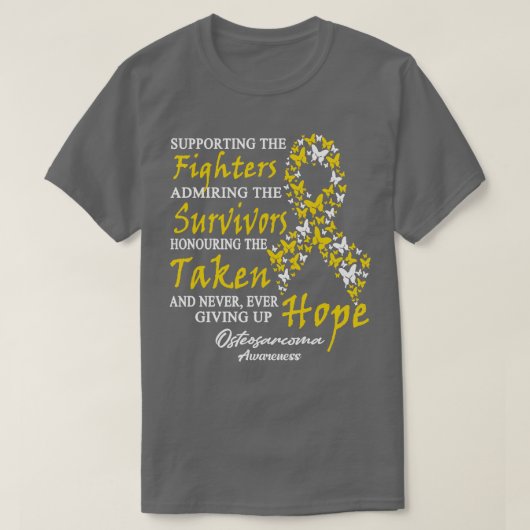 T-shirt Sensibilisation À L'Ostéosarcome En Faveur Des Com (Design devant)
