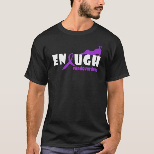 T-shirt Sensibilisation à l'overdose de chat Suffisamment (Devant)