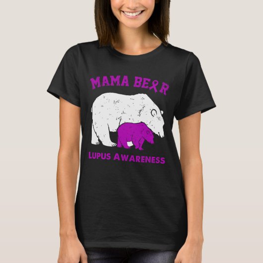 T-shirt Sensibilisation à LUPUS Mama Bear (Devant)
