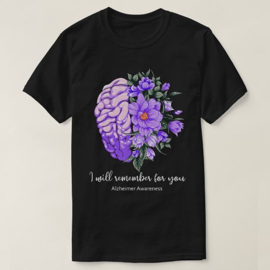 T-shirt Sensibilisation Alzheimer, Alzheimer Maman Papa, R (Design devant)