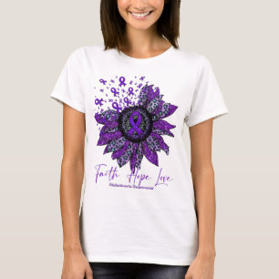 T-shirt Sensibilisation Alzheimer Foi tournesol Ho