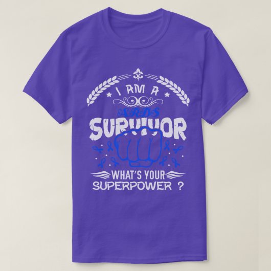 T-shirt Sensibilisation ARDS Survivor Whats Your Superpowe (Design devant)