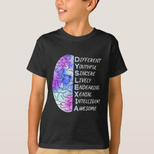 T-shirt Sensibilisation Art coloré Cerveau enseignant Thér