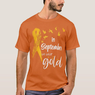T-shirt Sensibilisation Au Cancer Chez L'Enfance En Septem