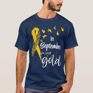 T-shirt Sensibilisation Au Cancer Chez L'Enfance En Septem