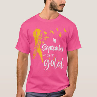 T-shirt Sensibilisation Au Cancer Chez L'Enfance En Septem