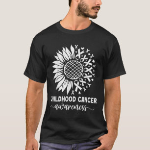 T-shirt Sensibilisation au cancer chez l'enfant Tournesol