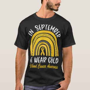 T-shirt Sensibilisation au cancer chez les enfants Arc en