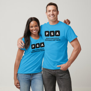 T-shirt Sensibilisation au cancer de la prostate PSA