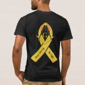 T-shirt Sensibilisation au cancer de l'enfance à la franc- (Dos)