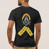 T-shirt Sensibilisation au cancer de l'enfance à la franc- (Dos)