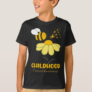 T-shirt Sensibilisation au cancer de l'enfant Ruban d'abei