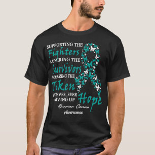 T-shirt Sensibilisation Au Cancer De L'Ovaire À L'Appui De