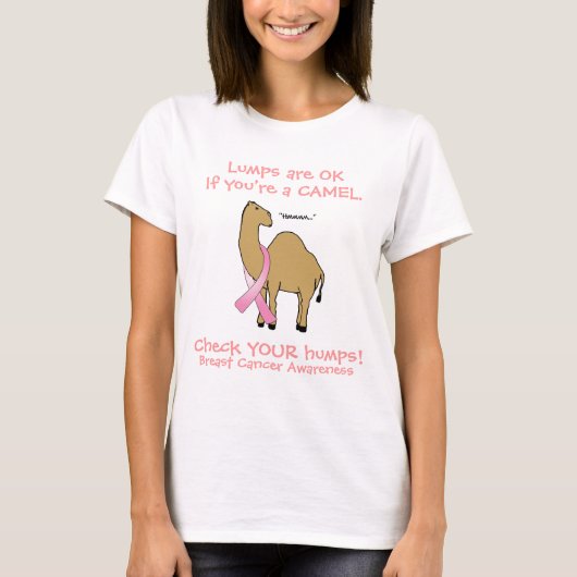 T-shirt Sensibilisation au cancer du chameau (Devant)