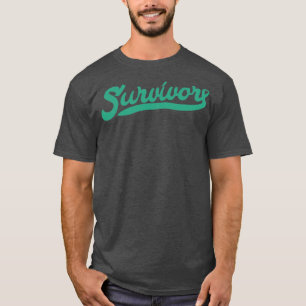 T-shirt Sensibilisation au cancer du foie Survivant Green