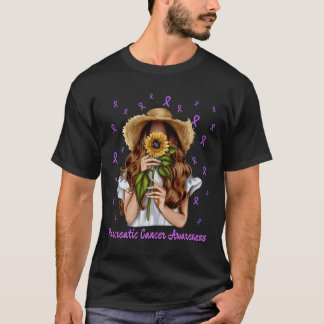T-shirt Sensibilisation au cancer du pancréas Femmes Souti