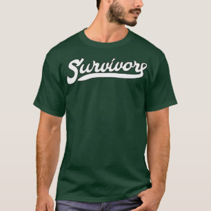 T-shirt Sensibilisation au cancer du poumon Survivant Whit