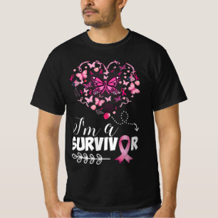T-shirt Sensibilisation au cancer du sein Coeur papillon r