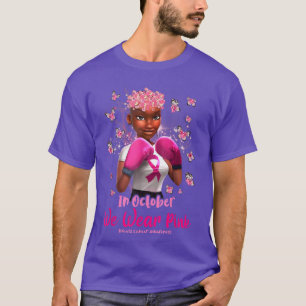 T-shirt Sensibilisation Au Cancer Du Sein En Octobre Nous
