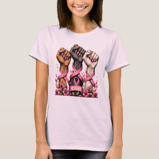 T-shirt Sensibilisation au Cancer du Sein Femmes Fortes de