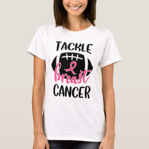 T-shirt Sensibilisation au cancer du sein Football Ruban T