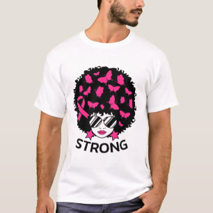 T-shirt Sensibilisation au cancer du sein Forte guerrière