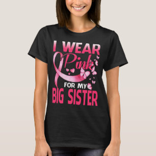 T-shirt Sensibilisation au cancer du sein Je porte le rose
