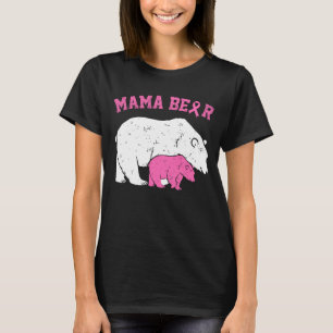 T-shirt Sensibilisation au cancer du sein Pink Mama Bear