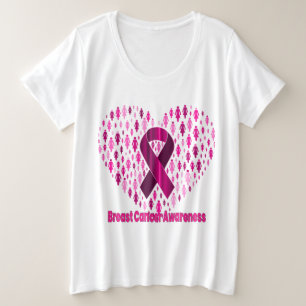 T-shirt Sensibilisation au cancer du sein plus gra
