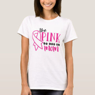 T-shirt Sensibilisation au cancer du sein rose pour ma mèr