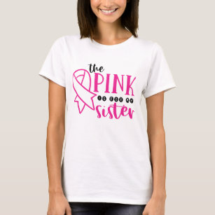 T-shirt Sensibilisation au cancer du sein rose pour ma soe