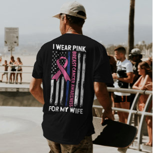 T-shirt Sensibilisation au cancer du sein Ruban rose