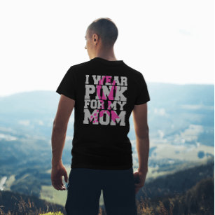 T-shirt Sensibilisation au cancer du sein Ruban rose Je po