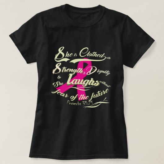 T-shirt Sensibilisation au cancer du sein sans peur (Design devant)