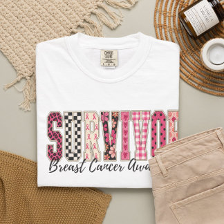 T-shirt Sensibilisation au cancer du sein Soutien au mois