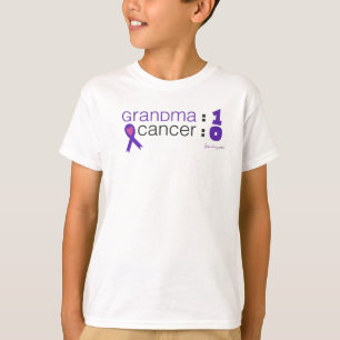 T-shirt Sensibilisation au cancer - Grand-mère : 1 Cancer