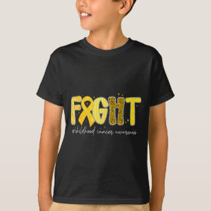 T-shirt Sensibilisation au cancer infantile Ruban d'or de 