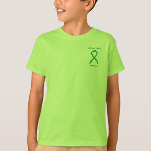 T-shirt Sensibilisation au cancer surrénal Ruban vert Tee