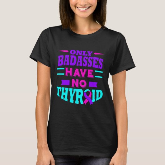 T-shirt Sensibilisation au cancer Thyroidectomie Éliminati (Devant)